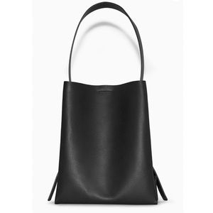 COS Medium Leather Tote Bag